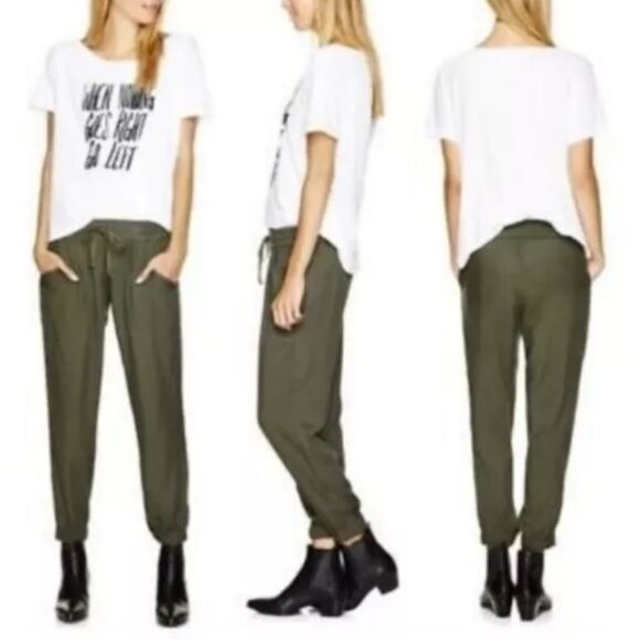 Aritzia Talula Los Feliz Rayon Jogger Pants Size S Grey Pockets Elastic Waist - Picture 16 of 16